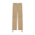 Pantalon cargo taille haute coton lin beige