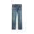 Jean Wesley taille basse denim coton délavé bleu saphir minuit