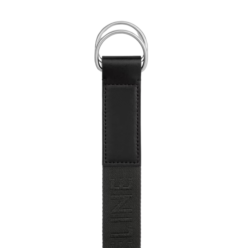 Ceinture large CELINE nylon noir jacquard ton sur ton