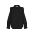 Chemise loose toile lin noir broderie Triomphe