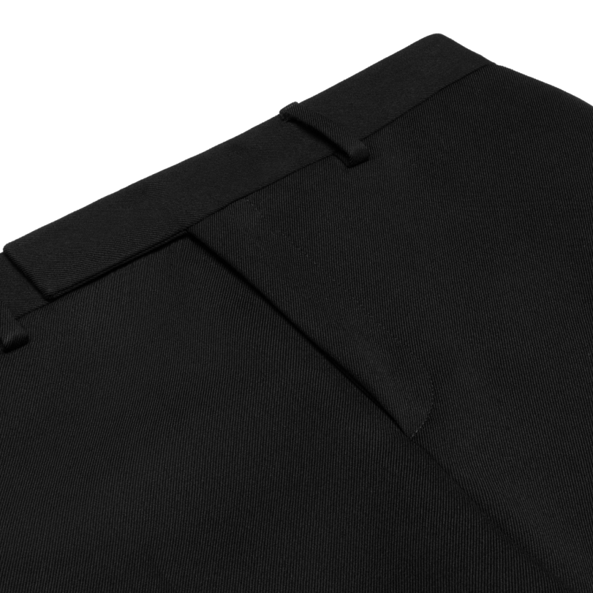 CELINE Pantalon slim sergé laine noire diagonal
