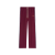 Jogging jersey nylon bordeaux bande écru