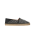 Espadrille toile Dior oblique bleu écru semelle crêpe