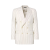 Veste croisée Dylan laine soie écru rayure Tennis