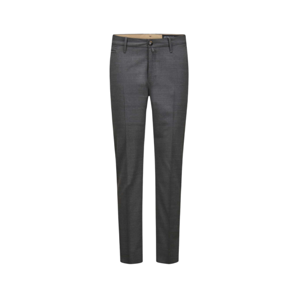 Pantalon JACOB COHEN Bobby slim laine vierge gris