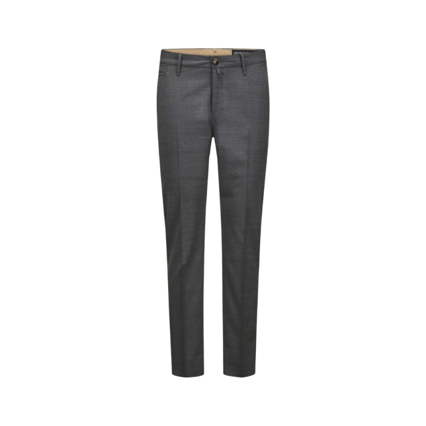 Pantalon JACOB COHEN Bobby slim laine vierge gris