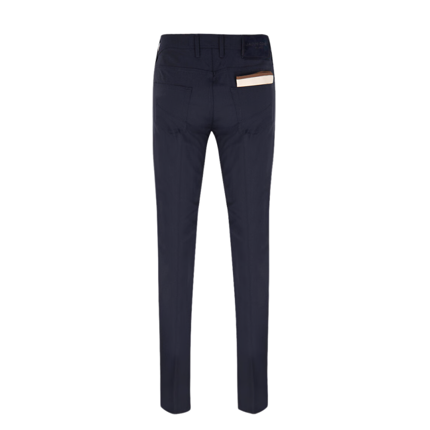 Pantalon JACOB COHEN Bard laine vierge bleu marine