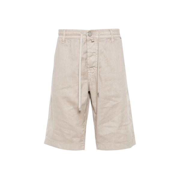 Short bermuda JACOB COHEN coton beige moyen taille élastique