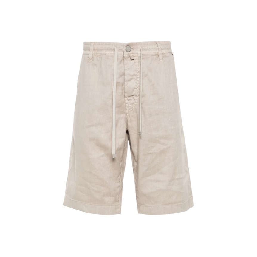 Short bermuda JACOB COHEN coton beige moyen taille élastique