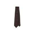 Cravate soie chevron marron