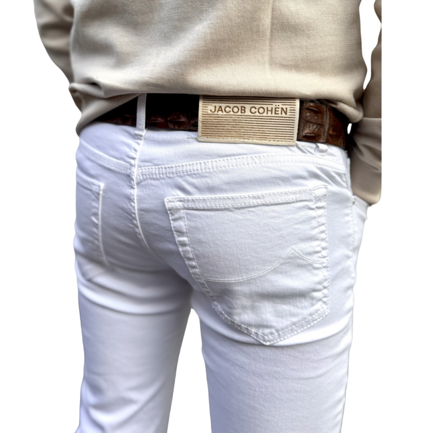 Jean JACOB COHEN Bard slim coton stretch blanc