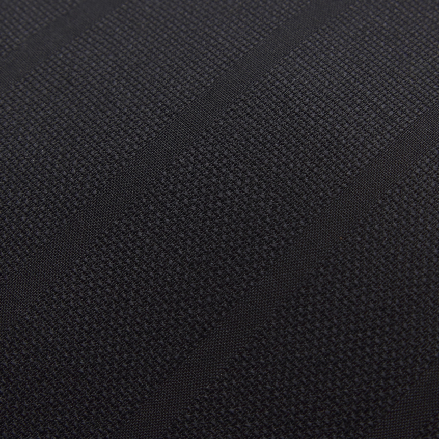 Cravate BRIONI laine fines rayures noir