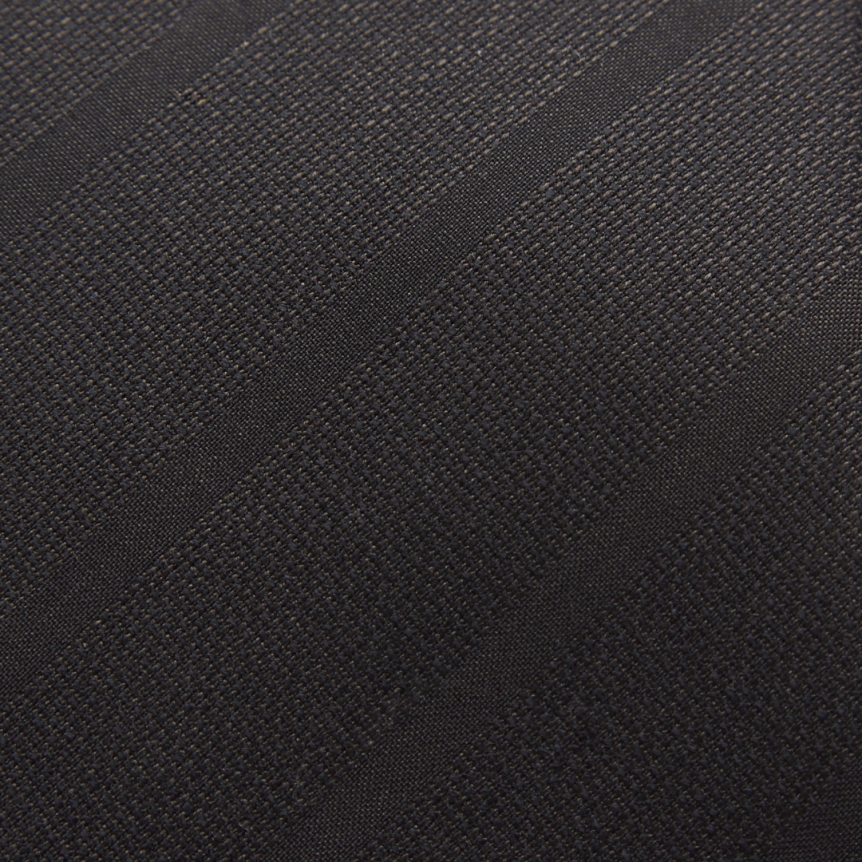 Cravate BRIONI laine fines rayures marron foncé