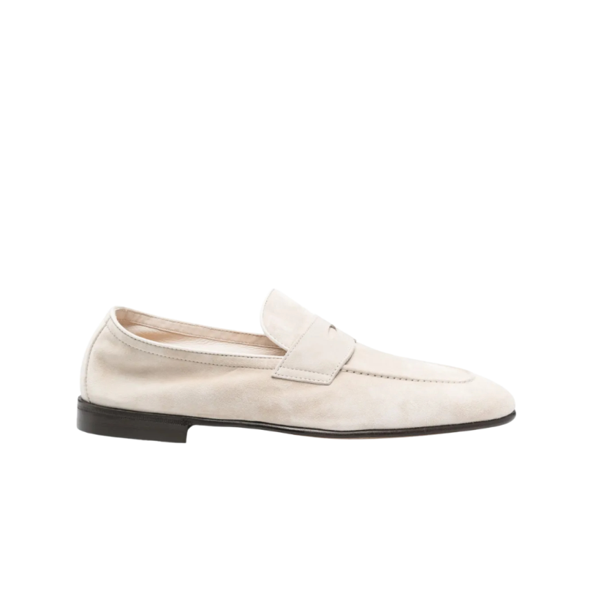 Mocassin BRUNELLO CUCINELLI Penny daim beige clair