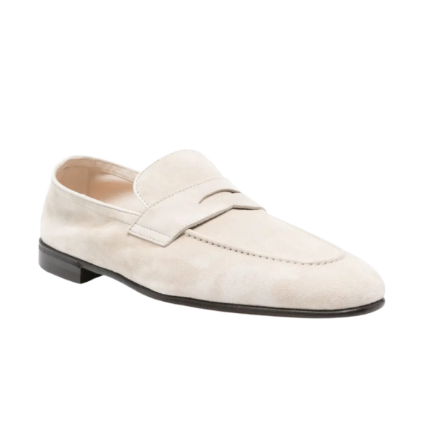 Mocassin BRUNELLO CUCINELLI Penny daim beige clair