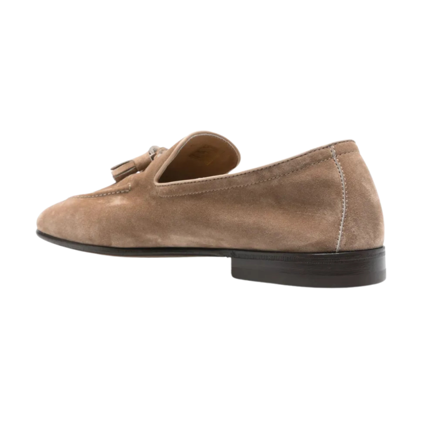 Mocassin BRUNELLO CUCINELLI à glands daim Marron Tobacco