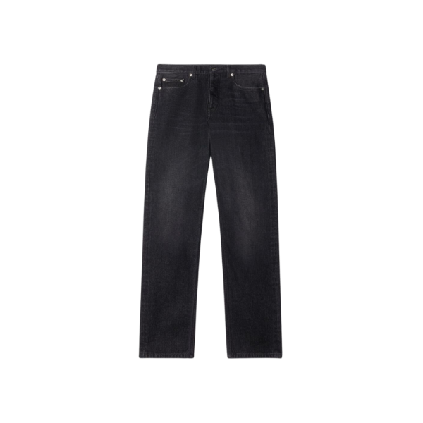 Jean fuselé OFF White denim coton noir vintage black arrow