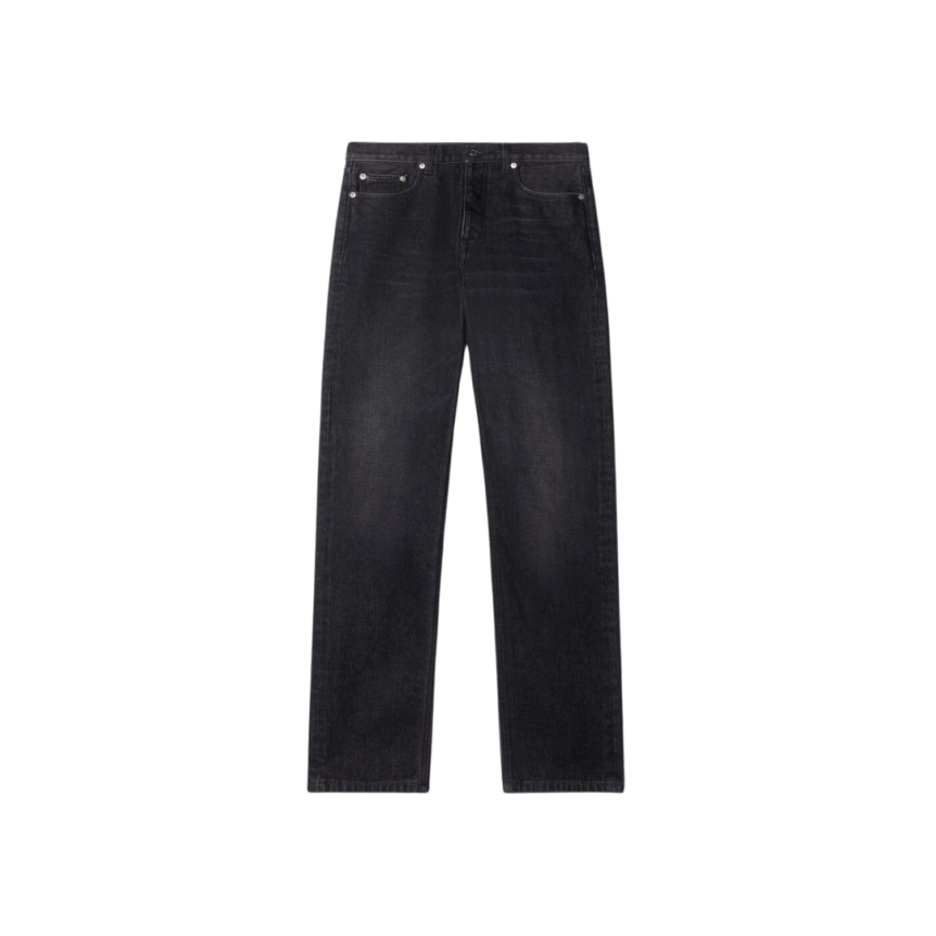 Jean fuselé OFF White denim coton noir vintage black arrow