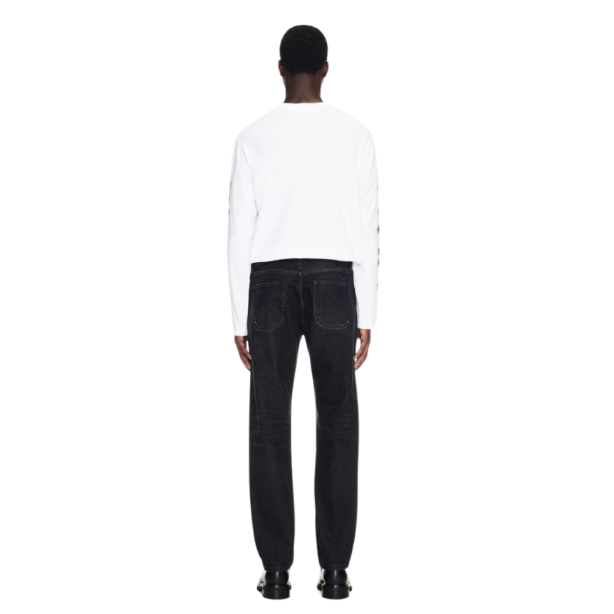 Jean fuselé OFF White denim coton noir vintage black arrow