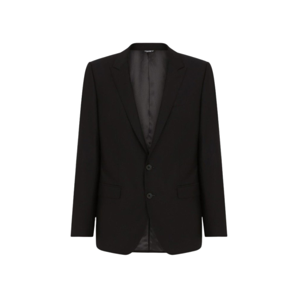 Costume DOLCE & GABBANA Martini laine soie bleu nuit