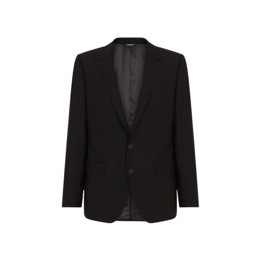 Costume DOLCE & GABBANA Martini laine soie bleu nuit