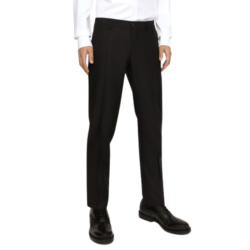 Costume DOLCE & GABBANA Martini laine soie bleu nuit