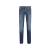 Jean 5 poches skinny denim coton stretch bleu logo brodé