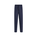Pantalon de pyjama lin lin bleu marine bande blanche