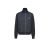 Cardigan zippé bi matière Re nylon noir logo triangle métal émail