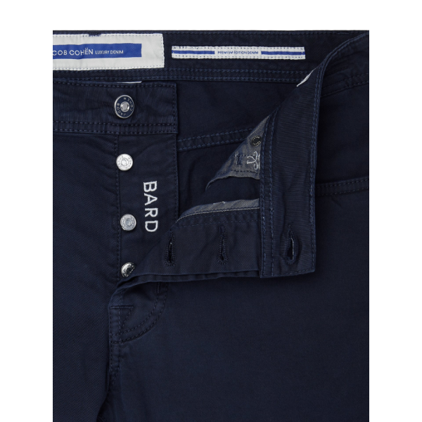Pantalon JACOB COHEN Bard coupe regular slim coton bleu marine