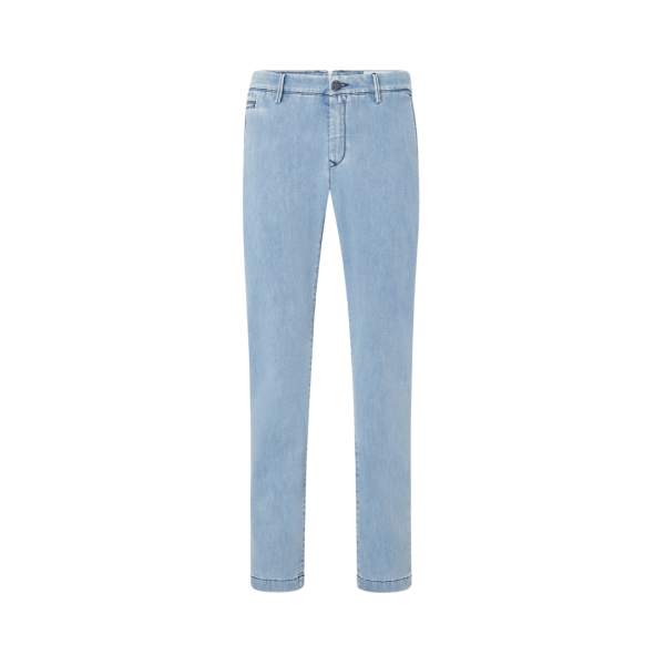 Pantalon chino JACOB COHEN Bobby slim denim power stretch bleu clair