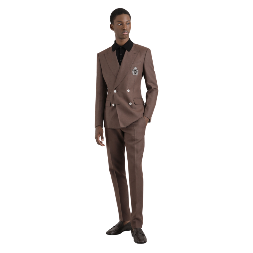 Polo DOLCE & GABBANA soie noire broderie DG