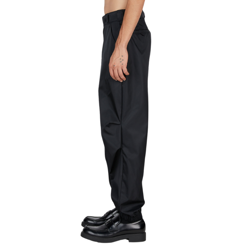 Pantalon PRADA Re nylon noir bas de jambe élastique