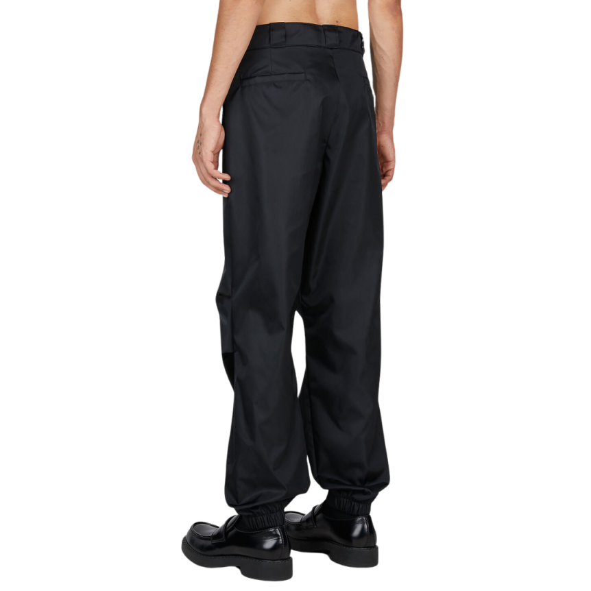 Pantalon PRADA Re nylon noir bas de jambe élastique