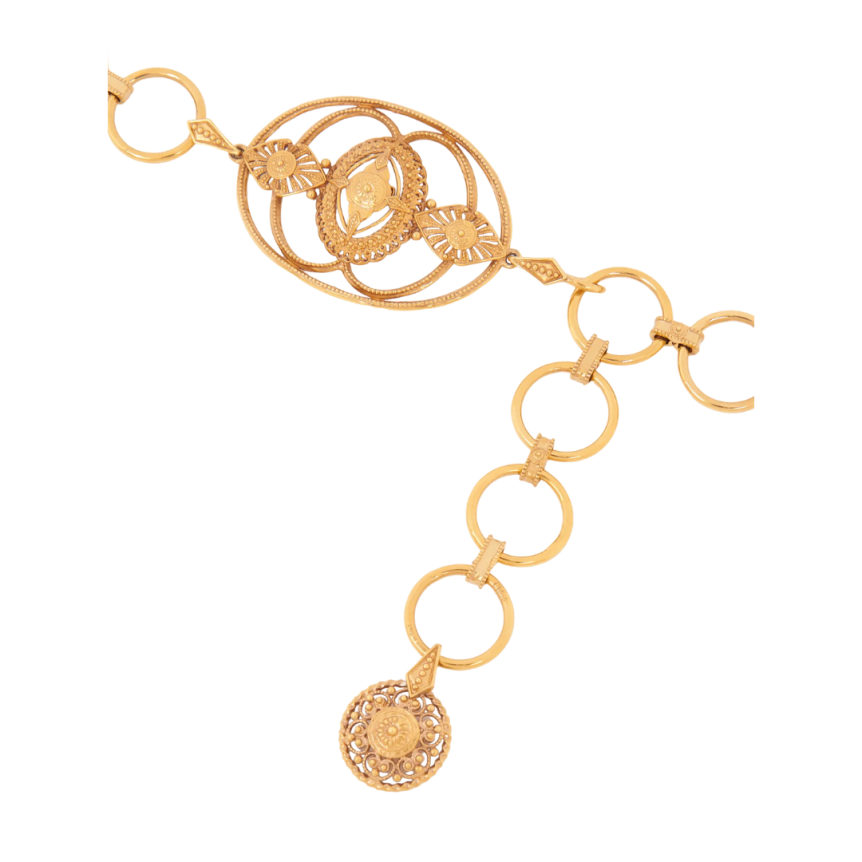 Ceinture CHLOE maillon rond laiton doré Amulet