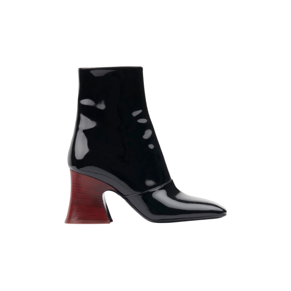 Bottines à talon CHLOE Janis cuir verni brillant