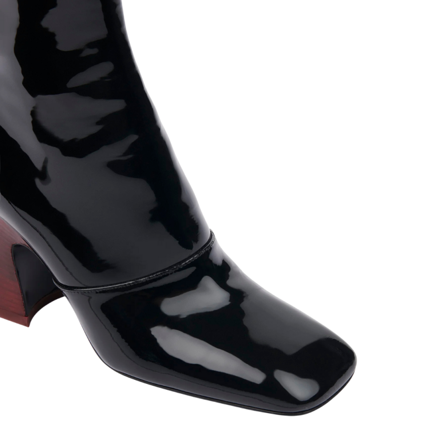 Bottines à talon CHLOE Janis cuir verni brillant