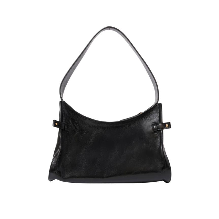 Sac porté épaule CHLOE Marcie cuir veau grainé noir