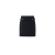 Jupe tailleur mi-longue laine bouclée noire bouton doré