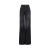Jean taille haute large denim coton bio noir