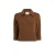Pull court Hervé manche 3/4 col polo cachemire marron
