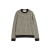 Pull ras-du-cou laine V logo jacquard all-over