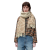 Echarpe Love Laine cachemire beige blanc jacquard anagramme