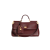 Sac à main my Sicily sac cuir veau plongé bordeaux anse bandoulière