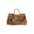 Sac à main my Sicily sac cuir veau plongé caramel anse bandoulière
