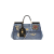 Sac à main Sicily patchwork denim coton bleu broderie