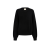 Pull col V Wolfe cachemire dense noir