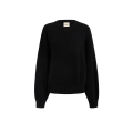 Pull col V Wolfe cachemire dense noir