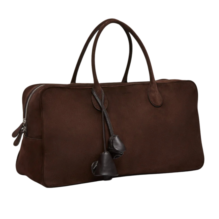 Grand sac MAGDA BUTRYM Brigitte porté épaule ou main daim marron