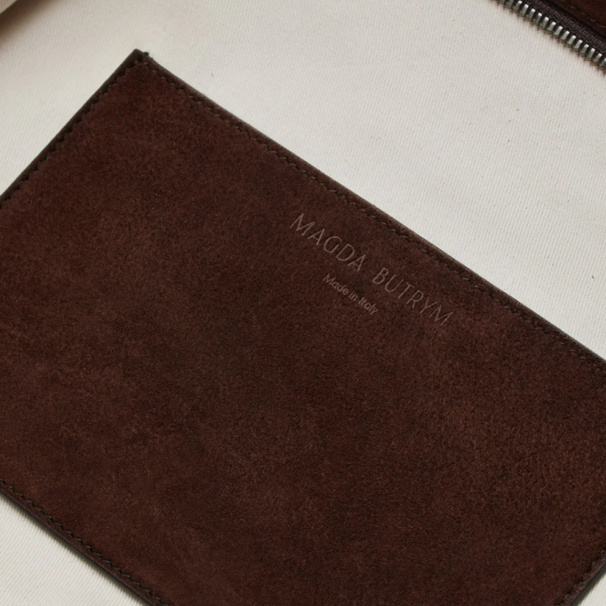 Grand sac MAGDA BUTRYM Brigitte porté épaule ou main daim marron